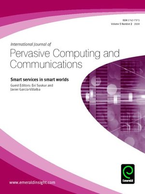cover image of International Journal of Pervasive Computing and Communications, Volume 5, Issue 2